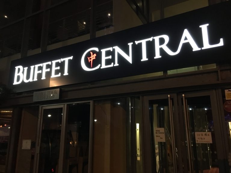 Project signs - Buffet central - Bradford signage